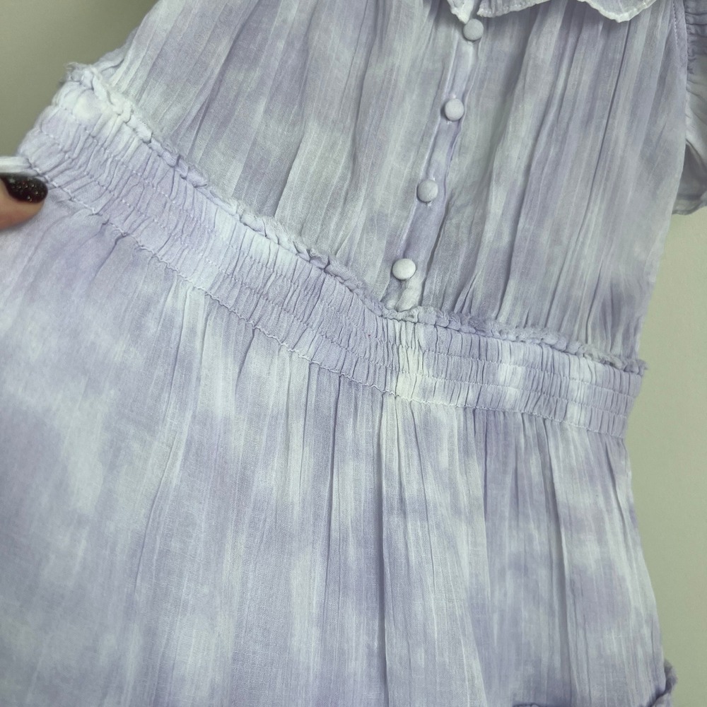 LoveShackFancy Lavender Ruffle Mini Dress - Picture 8 of 10